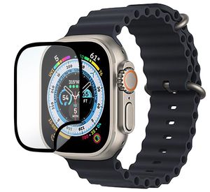 eSTUFF Flexible Hybrid Glass Screen  Protector Apple Watch Ultra  Clear/Black