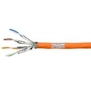 LogiLink PrimeLine Patchkabel CAT7 S/FTP PiMF LSZH 100m Verlegekabel Orange