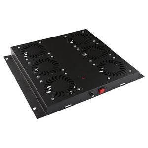 Lanview 6 FANS, ANALOG THERMOSTAT  CONTROLLED FAN MODULE BLACK