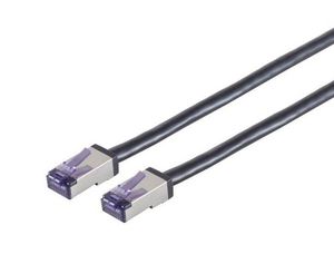 Lanview HIGH-FLEX Cat6a S/FTP Black  5m High-Flex Shielded  High-Flex Shielded Network Cable, Soft PVC, AWG26/7 CU