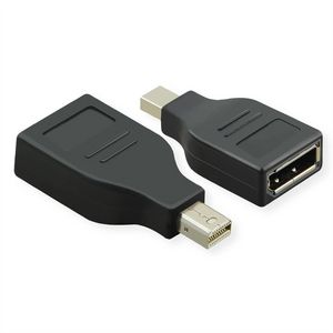 Value Adapter, 4K@60Hz, Mini  Displayport: Han -  Displayport Hun, Sort