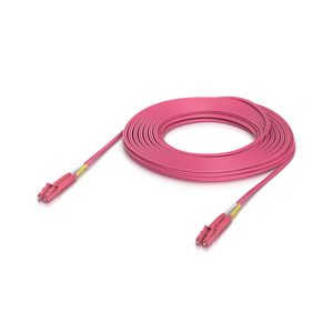 Ubiquiti Indoor OM4 multi-mode fiber  patch cable with duplex LC  UPC connectors. Cable length 15M