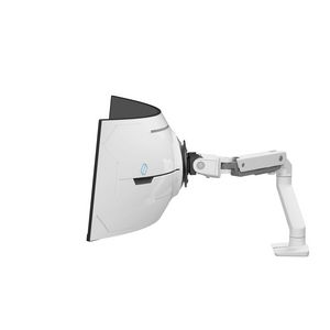 Ergotron HX Monitor Arm mit VHD-Gelenk, Tischhalterung (wei, fr 1000 R Curved Monitore)