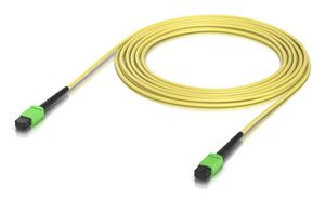 Ubiquiti Indoor OS2 single-mode fiber  patch cable with MPO-12 Type  B APC connectors designed for 100G applications. 5M