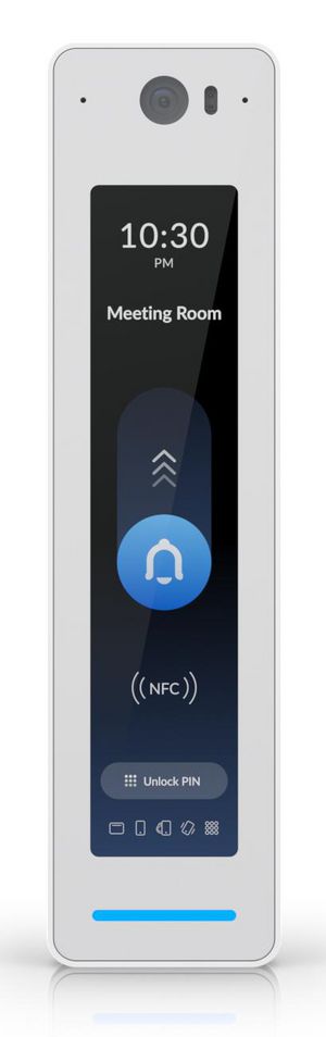 Ubiquiti Third-generation,  indoor/outdoor NFC reader and  intercom with Apple Touch Pass support. White