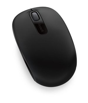 Microsoft WL Mobile Mouse 1850 - Black RF Wireless+USB Ambidextrous