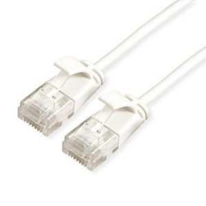 Roline GREEN UTP DATA CENTER  PATCHKABEL, KAT6A/CLASS EA,  LSZH/TPE, SLIM, HVID, 5,0M