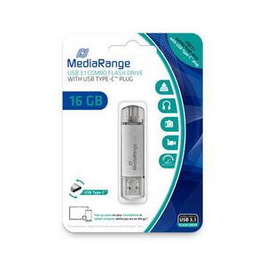 STICK MediaRange USB-Stick 16 GB USB 3.1 combo mit USB Type-C
