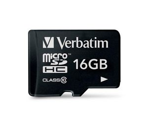 Verbatim 16 GB SD Micro (SDHC) Class 10