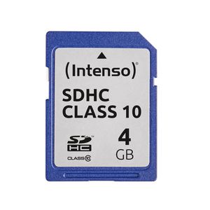 Intenso SDHC-Card 4GB, Class 10 4GB SDHC, 4 GB, SDHC, Class  10, 20 MB/s, 12 MB/s, Black