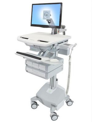 ERGOTRON StyleView Wagen mit LCD-Arm LiFe-Antrieb 4 Schublade EU SAU-EU