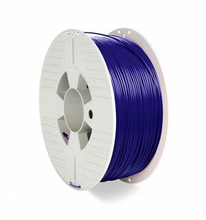 Verbatim 3D PRINTER FILAMENT PLA  1.75MM 1KG BLUE (2019) 55322,  Polylactic acid (PLA), Blue, 30 mm/sec, 63 MPa, 168 ?C, 0.03 mm