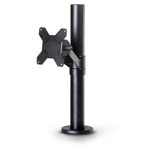 Ergonomic Solutions Old VESA 75/100 Pole Mount -  BLACK for VESA 75/100 Screen  - Black with angled connection
