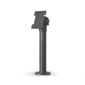 Ergonomic Solutions New VESA 75/100 on 300mm  Durable Steel Pole Mount ,  Top Screen Mount - BLACK -
