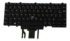 Dell Keyboard, French, 83 Keys,  Backlit, M14ISFBP Backlit  Dual Pointing