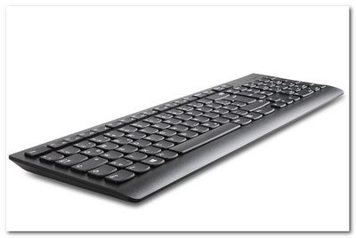 Lenovo USB Keyboard Slim DE - Black