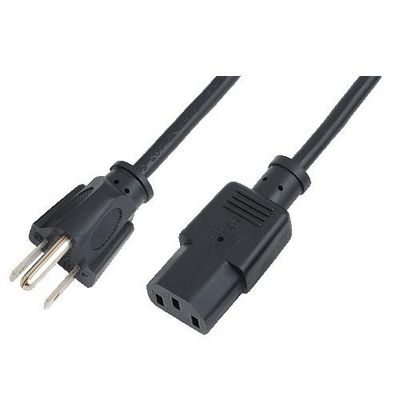 LogiLink Power cable, NEMA 5-15P (US) to IEC C13, black, 1.8 m black 1,80m