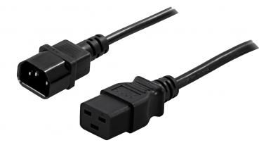 PowerWalker IEC C19 to IEC C14 converter 1,8m Connect IEC C13 devices to IEC C19 port