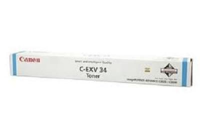 Canon Toner Cyan C-EXV 34, 19000 pages, Cyan, 1 pc(s)