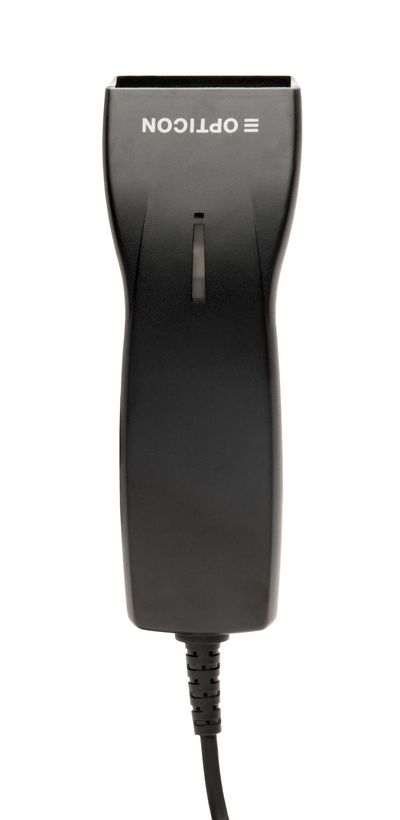 Opticon OPL-6845S,Sleek,High speed 1D  Laser,100  scan/s,Manual/Auto-trigger/Stand detect,USB,Stand incl,Black Laser, incl. stand
