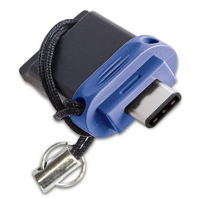 Verbatim Store 'n' Go Dual USB Drive Type-C 64GB USB 3.0 / USB-C USB stick Sort Blå