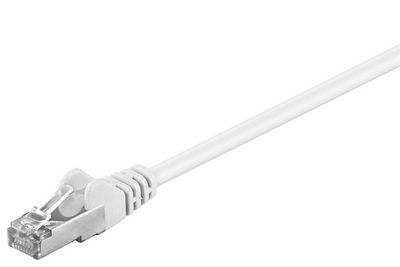 MicroConnect F/UTP CAT5e 0.25m White PVC Outer Shield : Foil screening 4x2xAWG 26 CCA