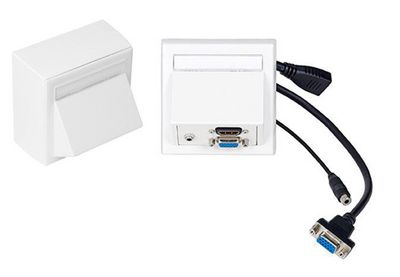 Vivolink Wall box VGA, HDMI + 3,5mm aud inc Thorsmann wall box .