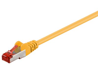 MicroConnect F/UTP CAT6 10m Yellow PVC Outer Shield : Foil screening 4x2xAWG 27 CCA