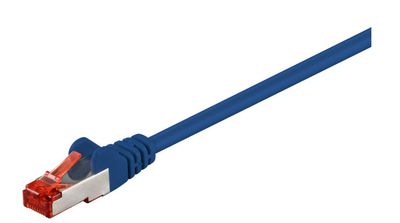 MicroConnect F/UTP CAT6 0.25m Blue PVC Outer Shield : Foil screening 4x2xAWG 27 CCA