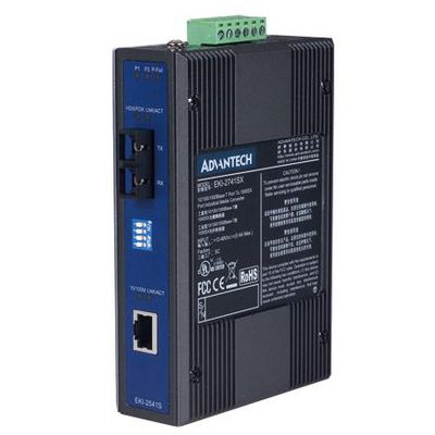 Advantech Ethernet to Single mode fiber media converter