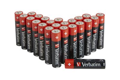 Verbatim ALKALINE BATTERY AAA 24 PACK  (BOX) 49504, Single-use  battery, AAA, Alkaline, 1.5 V, 24 pc(s), -18 - 50 ?C