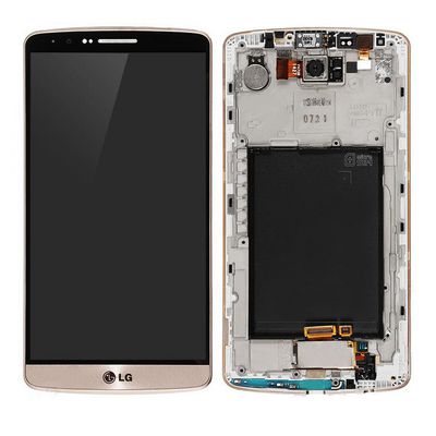 CoreParts LCD Screen and Digitizer with  Front Frame Assembly Gold for  LG G3 D850 Digitizer with Front Frame Assembly Gold