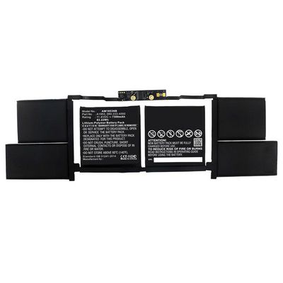 CoreParts Laptop Battery for Apple 81.00Wh 11.4V 7100mAh 83WH 6 Cell Li-Pol 11.4V 7300mAh, MacBook Pro 15" Touch BAR A1990 mid 2018 - 2019