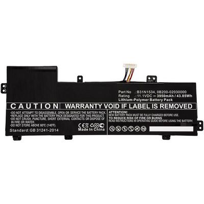CoreParts Laptop Battery for Asus  44.00Wh 11.1V 3950mAh 44WH,  Li-ion, 11.1V, 3950mAh for Asus UX510