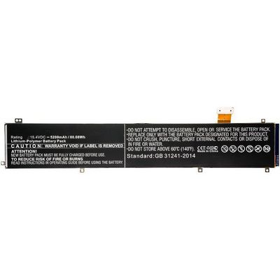 CoreParts Laptop Battery for Razer  80.08Wh 15.4V 5200mAh 80Wh  Li-Pol 15.4V 5.2Ah, for RazerBlade 15 2018 512GB 144Hz, Blade 15 Advanced,