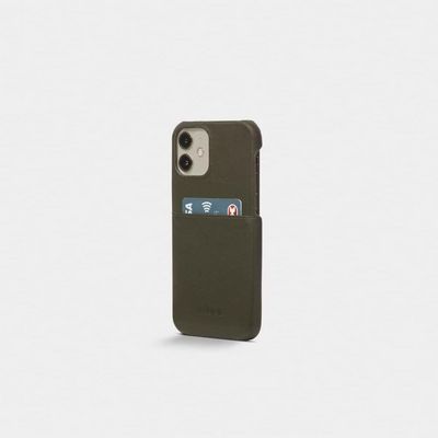 Trunk iPhone 12/12 Pro Backcover,  Green Leather Cover, Apple,  iPhone 12, 15.5 cm (6.1"), Green