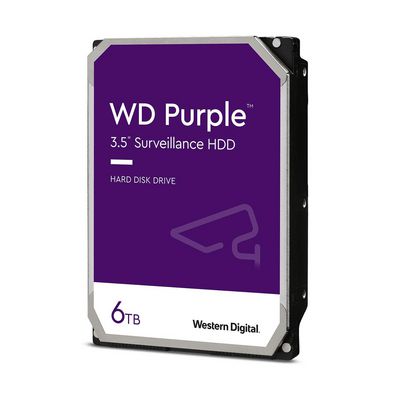 Western Digital Purple Surveillance 3.5" 6000  GB Serial ATA Purple  Surveillance, 3.5", 6000 GB, 5700 RPM