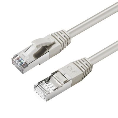 MicroConnect CAT6A S/FTP 0.25m Grey LSZH Shielded Network Cable, LSZH,  AWG26 CU