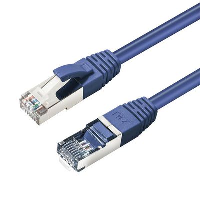 MicroConnect CAT6A S/FTP 7.5m Blue LSZH Shielded Network Cable, LSZH, AWG26 CU