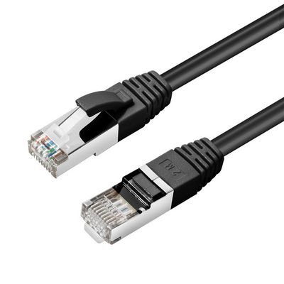 MicroConnect CAT6A S/FTP 1m Black LSZH Shielded Network Cable, LSZH,  AWG26 CU