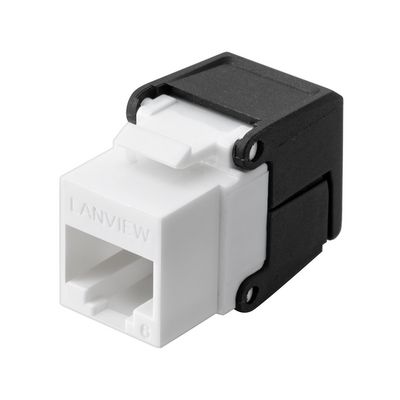 Lanview Cat6 Unshielded flip jack  keystone