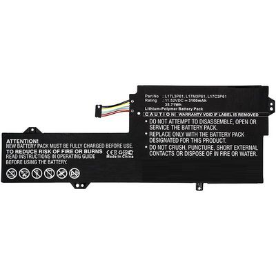 CoreParts Laptop Battery for Lenovo  35.71Wh 11.52V 3100mAh  35.71Wh Li-Pol 11.52V 3100mAh Black for Lenovo Notebook, Laptop 7000-13,