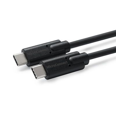 MicroConnect USB-C to USB-C Cable 3m,  100W, 10Gbps, 4K60Hz Gen2 -  Supports 10 Gbps data 5~20V/5A + E-Mark 100W power