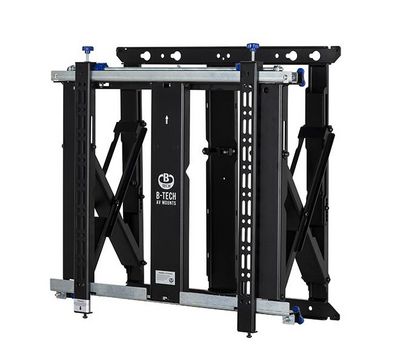 B-Tech Ultra-Slim Pop-In, Pop-Out  Videowall Mount with  Micro-Adjustment (VESA 600 x 400)