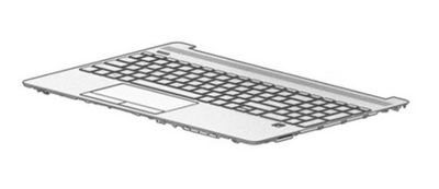 HP TOP COVER ASV W/KBD AHS FR M31100-051, Keyboard, French,  HP