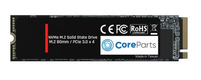 CoreParts 256GB M.2 PCIe NVMe SSD 256GB M.2 NVME Consumer PCIe, 3D NAND, TLC 1776/802 Read/Write(MB/S) - Bulk Packaging (plastic bag)