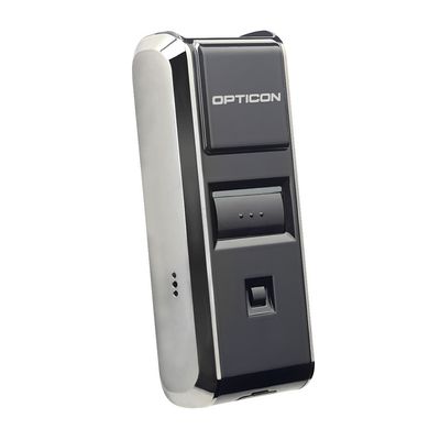 Opticon OPN-3102i Companion scanner,  2D CMOS,USB,NFC,Qi,BT  MFi,iOS,Android,Win,1MB,HID/SPP, Black,Cable,Strap
