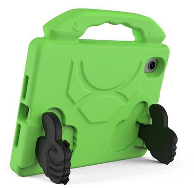 eSTUFF iPad Mini 7/6 Green HANDY  Kids Case with handle and  foldable hands for stand mode