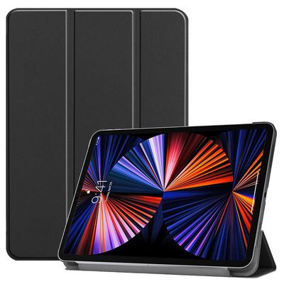 CoreParts Cover for iPad Pro 12.9" 2021 For iPad Pro 12.9-inch 5th Gen (2021) Tri-fold Caster Hard Shell Cover with Auto Wake Function - Black
