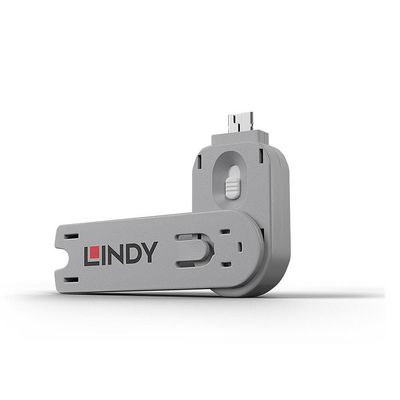 Lindy Port Blocker Key USB Type A  White 40624, White